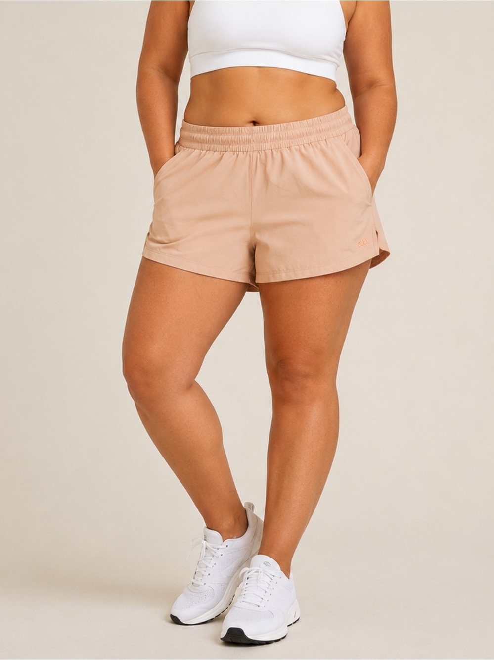DKNY Women's Athletic Shorts in Beige